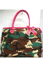 Large Quilted Tote Bag-7011CAMO/PINK